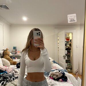 Garage white long sleeve